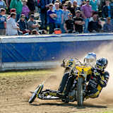 Finale, erste Kurve: Venus/Heiß vor Matthijssen/Stellingwerf