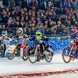 Start zum A-Finale: (von rechts) Krysov, Haarahiltunen, Ebner, Gegenbauer 