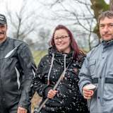 Enrico Janoschka (r.) zusammen mit Ehefrau Jennifer und Schwiegervater Ingo Manske in Wagenfeld