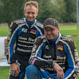 Tim Scheunemann (l.) fuhr mit Markus Brandhofer (r.) in Pfarrkirchen sein letztes Rennen