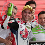Xavier Simeon und Teamchef Fausto Gresini