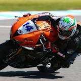 Jack Kennedy auf der Triumph Daytona in Donington