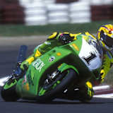 Scott Russel fuhr den bisher einzigen Kawasaki-Sieg in Brünn ein