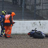 Sandro Cortese stürzte hart auf die Schulter