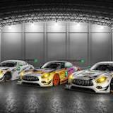 So sehen sie aus: Die neuen drei Mercedes-AMG GT3 für die IMSA