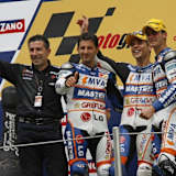 Barcelona 2006: Jorge «Aspar» Martinez mit Héctor Faubel, Álvaro Bautista und Sergio Gadea 