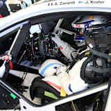 Alessandro Zanardi im Cockpit des BMW M8 GTE