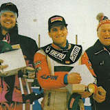 Fred Aberl (re.) 1994 zusammen mit Günther Bauer und Michael Lang