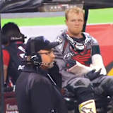 Trey Canard (Honda) verletzte sich in Detroit am Arm