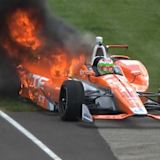 Zum Glück blieb Simona De Silvestro bei diesem Zwischenfall unverletzt