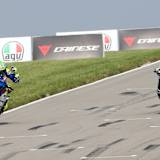 Toni Elias (1) gewinnt knapp vor Cameron Beaubier (6)