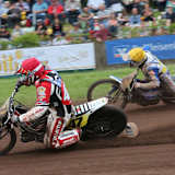 Erik Riss fuhr innen durch, Stephan Katt stürzte