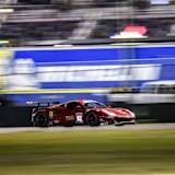 Führt die GTLM-Klasse bei den 24h von Daytona an: Der Ferrari 488 GTE