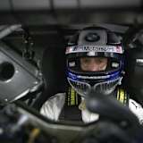 Alex Zanardi am modifizierten Steuer des BMW M8 GTE