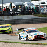 Der Mercedes-AMG GT3 von Zakspeed fuhr am Sachsenring sogar auf das Podium