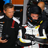 Dirk Heidolf mit Nachwuchspilot Max Kappler bei seinem Wildcard-Einsatz auf dem Sachsenring 2014