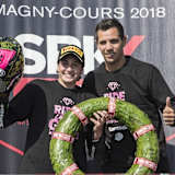 Ana Carrasco mit ihrem Mentor David Salom