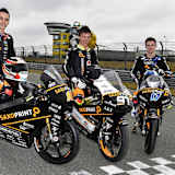 Racing Team Germany: Alexis Masbou, Max Kappler (Mitte) und John McPhee treten beim Sachenring-GP gemeinsam an