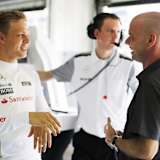 Ex-Formel-1-Fahrer Kevin Magnussen (li.) mit seinem Vater dem Corvette-Piloten Jan Magnussen (re.)