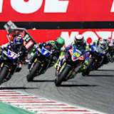 Garrett Gerloff (31), Cameron Beaubier (1), Toni Elias (24) und JD Beach (95)