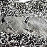 Danny LaPorte 1979 vor der gewaltigen Zuschauerkulisse während des US-Grand-Prix im kalifornischen Carlsbad