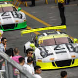 Grosse Favoriten auf den Sieg: Die beiden Werks-Porsche 911 GT3 R konnten bereits in Macau glänzen