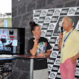 Jasmin Gerber, die Tochter von Peter Rubatto, mit Dieter Braun in Hockenheim