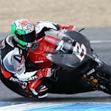 Matteo Baiocco bei Testfahrten in Jerez