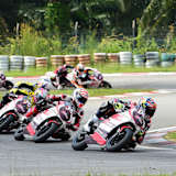 Das Minibikerennen in Malaysia