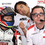 Ai Ogura, Hiroshi Aoyama und Crew-Chief Normann Rank