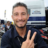 Manuel Poggiali vor dem Gresini-Truck in Misano