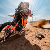 Der zweifache Dakar-Sieger Toby Price beim Training nach Neujahr in Saudi-Arabien