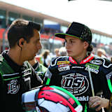 Ana Carrasco (re.) mit ihrem Teamchef David Salom