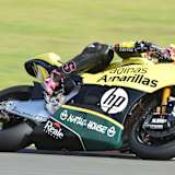 Moto2-Test in Valencia: Salom fuhr am Montag noch Öhlins (siehe Foto)