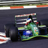 Michael Schumacher mit seinem Jordan-Ford  