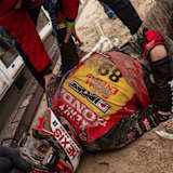 Jeremy van Horebeek brach im Ziel total erschöpft zusammen