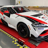 Der GR Supra GT4 in den Hallen von Toyota Gazoo Racing in Köln-Marsdorf