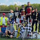 Podest beim Gespann-Masters in Zolder