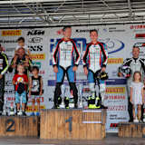 Podest der IDM Sidecars nach Rennen 2 in Schleiz