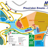 Die Strecke in Dalečín wird in Sektoren aufgeteilt