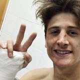 Nach dem Highspeed-Crash von Gianluca Facchetti musste das Rennen abgebrochen werden