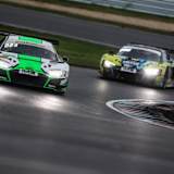 Vorn in Grün: Der Audi R8 LMS vom Team WRT auf dem Lausitzring