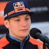 René Hofer nach seinem ersten WM-Podium in der Pressekonferenz 