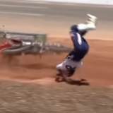 Hunter Lawrence stürzte während des Pressetages in Atlanta