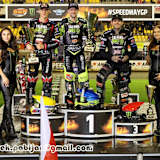 Die Top-3 von Thorn: Maciej Janowski, Artem Laguta und Tai Woffinden (v.l.)
