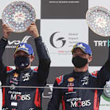 Danile Elena und Sébastien Loeb zum letzten Mal auf dem WM-Podest