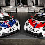 Stars and Stripes bei den beiden Porsche 911 RSR für die 12h von Sebring