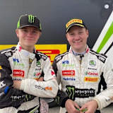 Oliver Solberg (li) und Aaron Johnston
