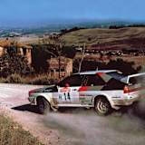 Michèle Mouton bei ihrem Sieg 1981 in Italien