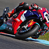 Julian Puffe mit der neuen HRP Honda